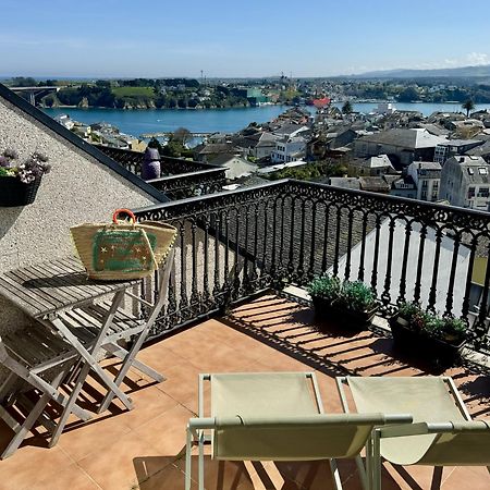 Moderno Piso Con La Mejor Terraza De Ribadeo Y Vistas Maravillosas Eksteriør bilde