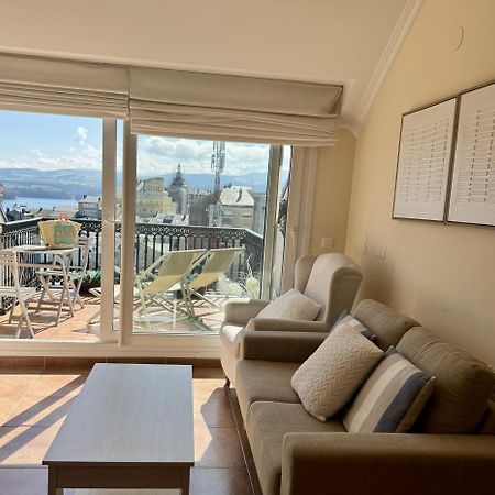 Moderno Piso Con La Mejor Terraza De Ribadeo Y Vistas Maravillosas Eksteriør bilde