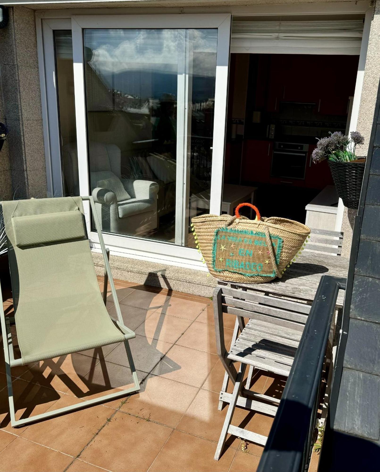 Moderno Piso Con La Mejor Terraza De Ribadeo Y Vistas Maravillosas Eksteriør bilde