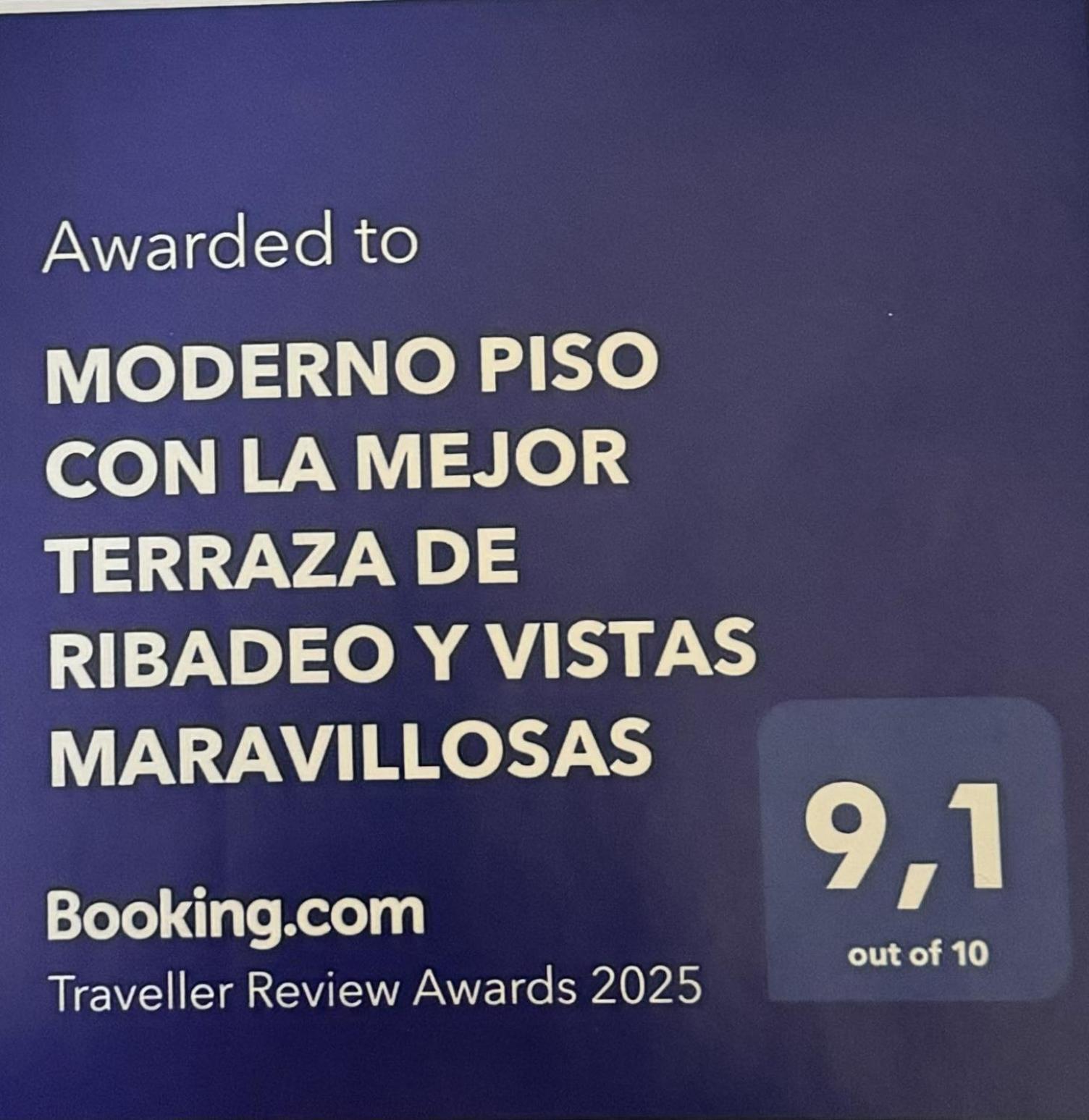 Moderno Piso Con La Mejor Terraza De Ribadeo Y Vistas Maravillosas Eksteriør bilde